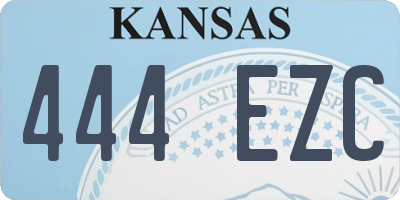 KS license plate 444EZC