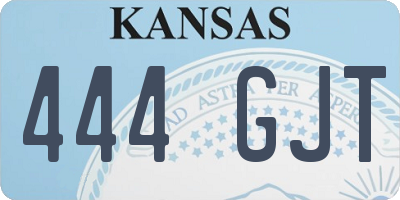 KS license plate 444GJT