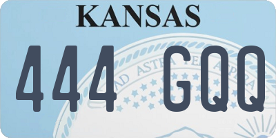 KS license plate 444GQQ