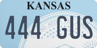 KS license plate 444GUS