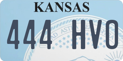 KS license plate 444HVO