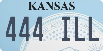 KS license plate 444ILL