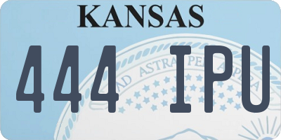 KS license plate 444IPU