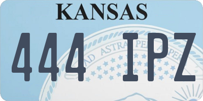 KS license plate 444IPZ