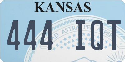 KS license plate 444IQT