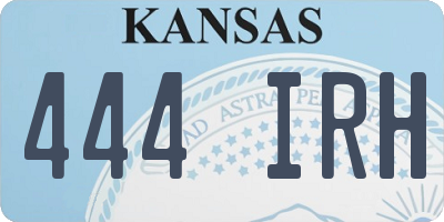KS license plate 444IRH