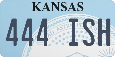 KS license plate 444ISH