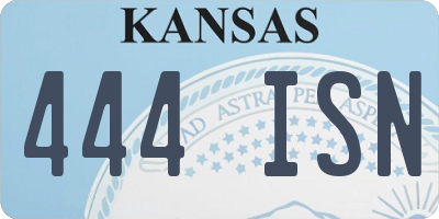 KS license plate 444ISN