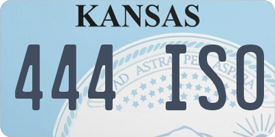 KS license plate 444ISO