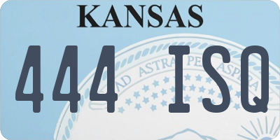 KS license plate 444ISQ