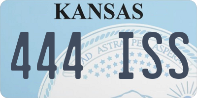 KS license plate 444ISS