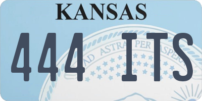 KS license plate 444ITS