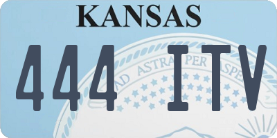 KS license plate 444ITV