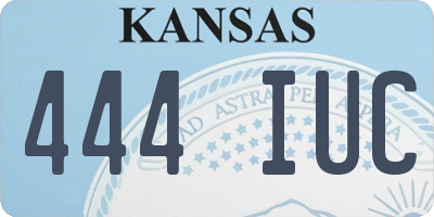 KS license plate 444IUC