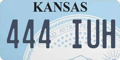 KS license plate 444IUH