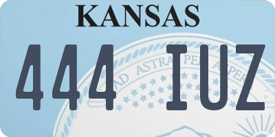 KS license plate 444IUZ
