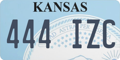KS license plate 444IZC