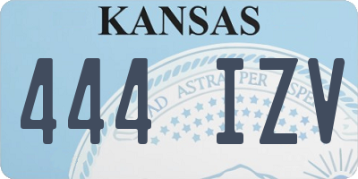 KS license plate 444IZV