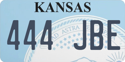 KS license plate 444JBE