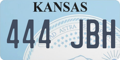 KS license plate 444JBH