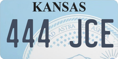KS license plate 444JCE
