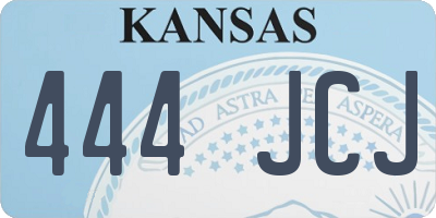 KS license plate 444JCJ