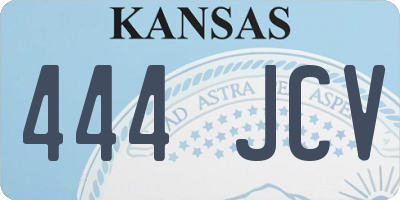 KS license plate 444JCV