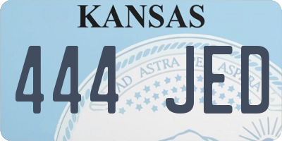 KS license plate 444JED