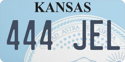 KS license plate 444JEL