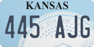 KS license plate 445AJG