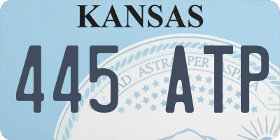 KS license plate 445ATP