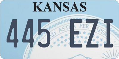 KS license plate 445EZI