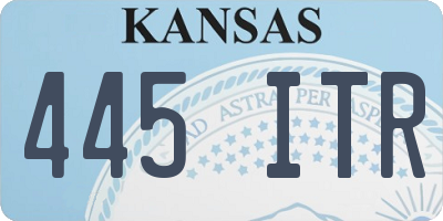 KS license plate 445ITR