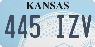 KS license plate 445IZV