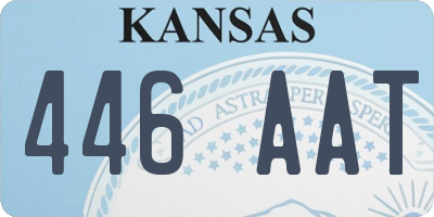KS license plate 446AAT