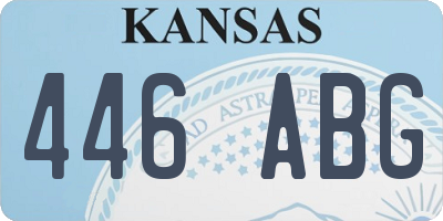 KS license plate 446ABG
