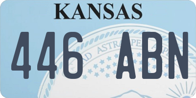 KS license plate 446ABN