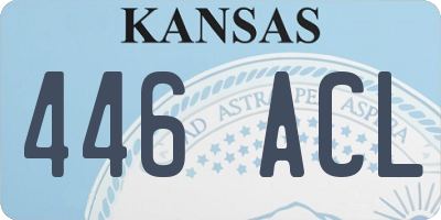 KS license plate 446ACL