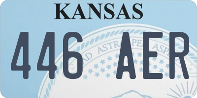 KS license plate 446AER