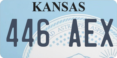 KS license plate 446AEX