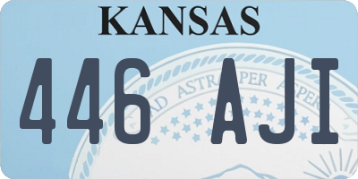 KS license plate 446AJI