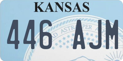 KS license plate 446AJM