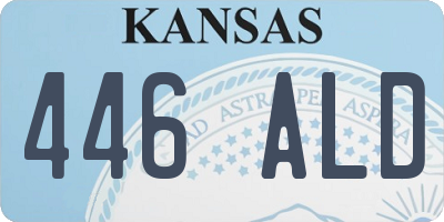 KS license plate 446ALD