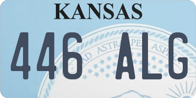 KS license plate 446ALG
