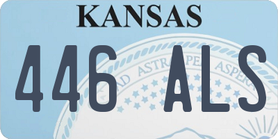 KS license plate 446ALS