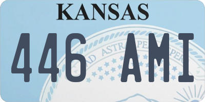 KS license plate 446AMI