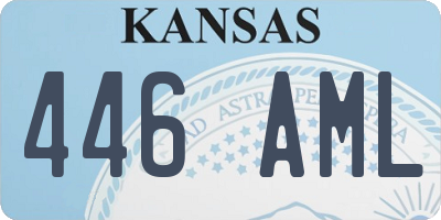 KS license plate 446AML