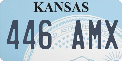 KS license plate 446AMX