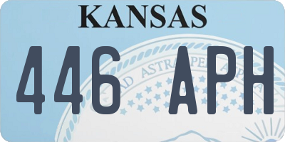 KS license plate 446APH