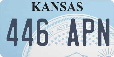 KS license plate 446APN